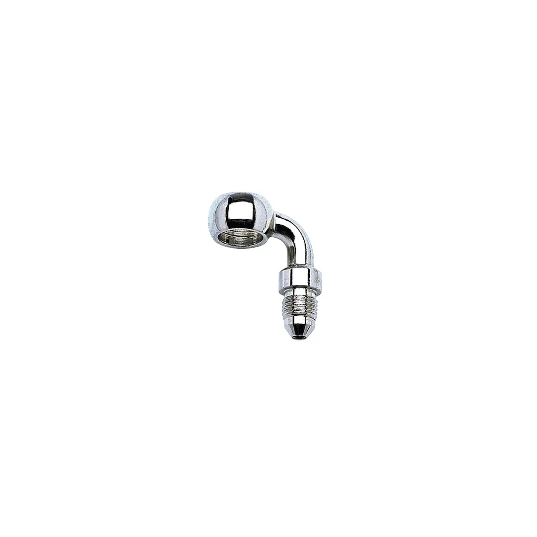 640541 – RUSSELL/EDEL Banjo Fitting, -3 AN SAE End With 90 Degree Bend 10 Millimeter Bolt Hole Without Banjo Bolt End...